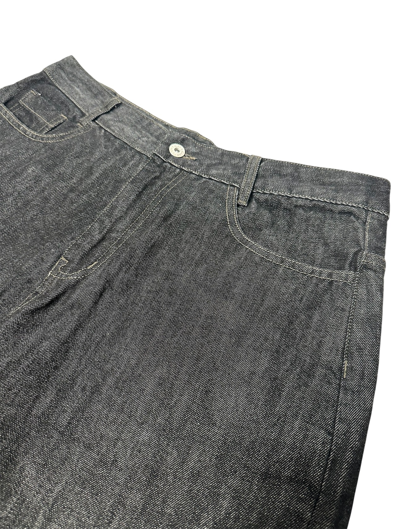 Urban Black Wide Straight Denim