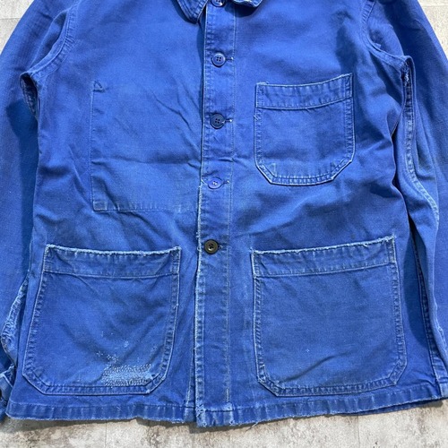 50s SAVO 刺繍タグ コットンツイル フレンチワークジャケット 詳細写真6