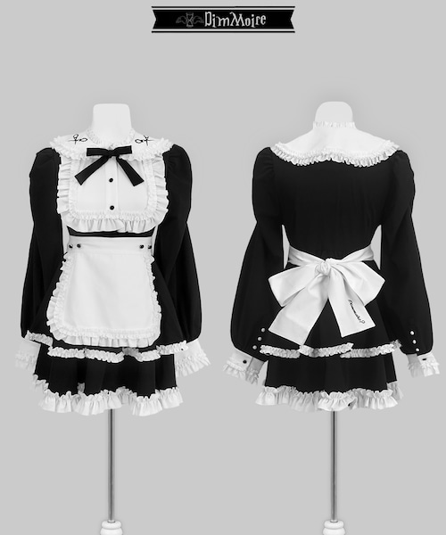 絶メイドワンピース【Black&White】