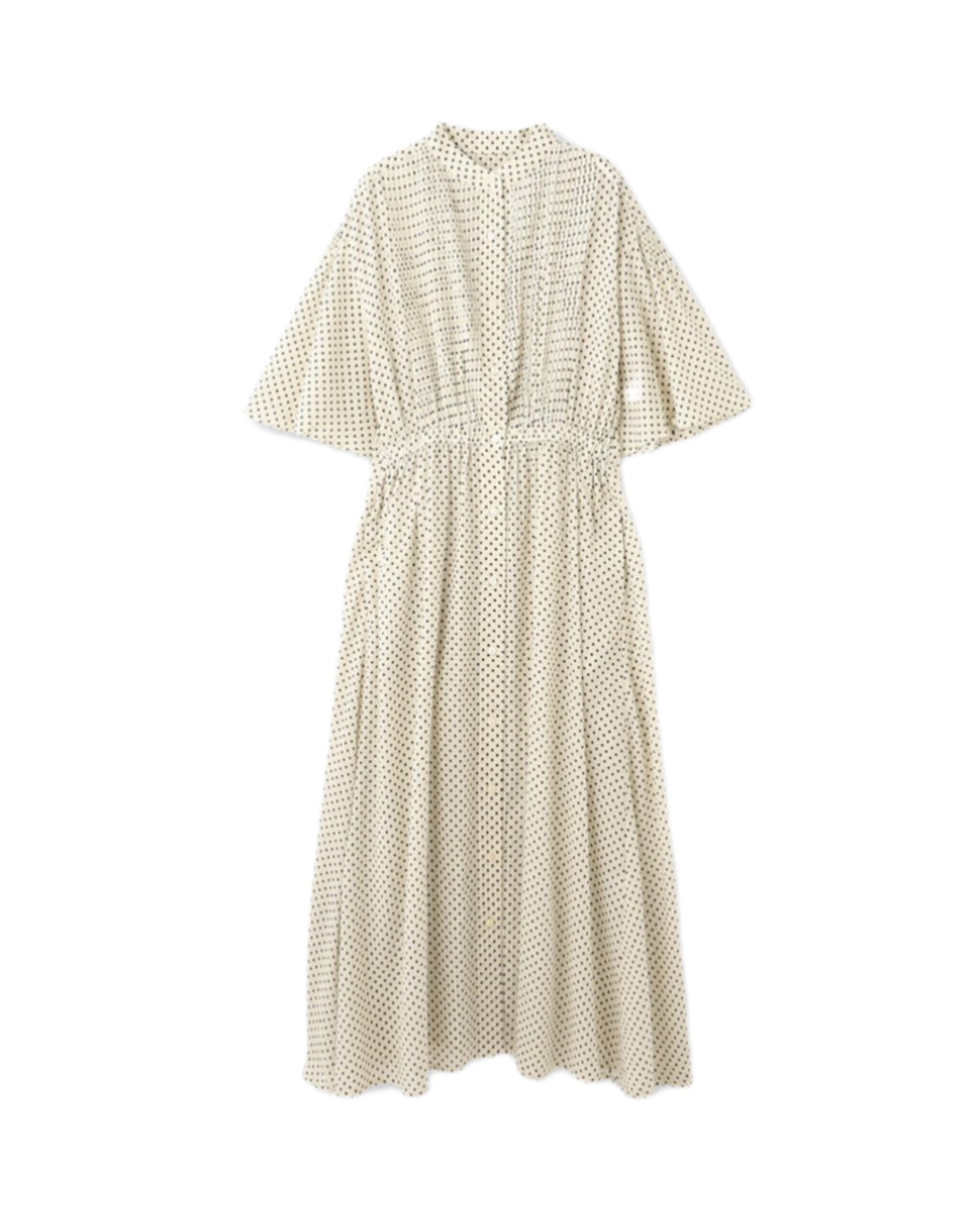 【Pont de Chalons】ドットプリントピンタックワンピース / 3COLORS / 22611728