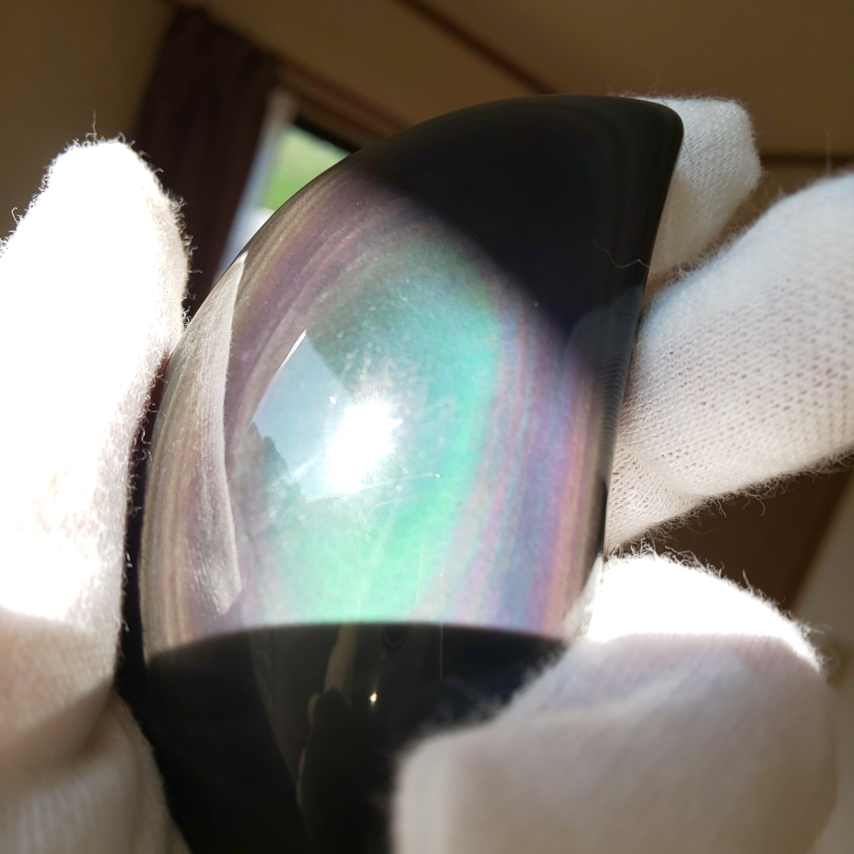 レインボーオブシディアン お月様