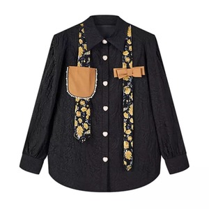 【TR1059】Embossed Jacquard Shirt
