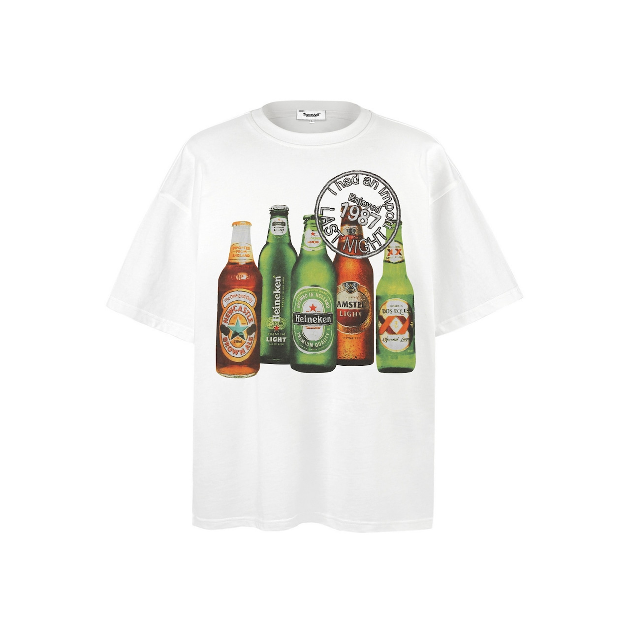 VINTAGE ストリート 瓶ビール Tシャツ T1538