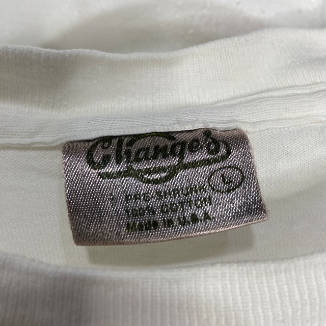 90s USA製 セサミストリート エルモ キャラクターt プリントt 白 L