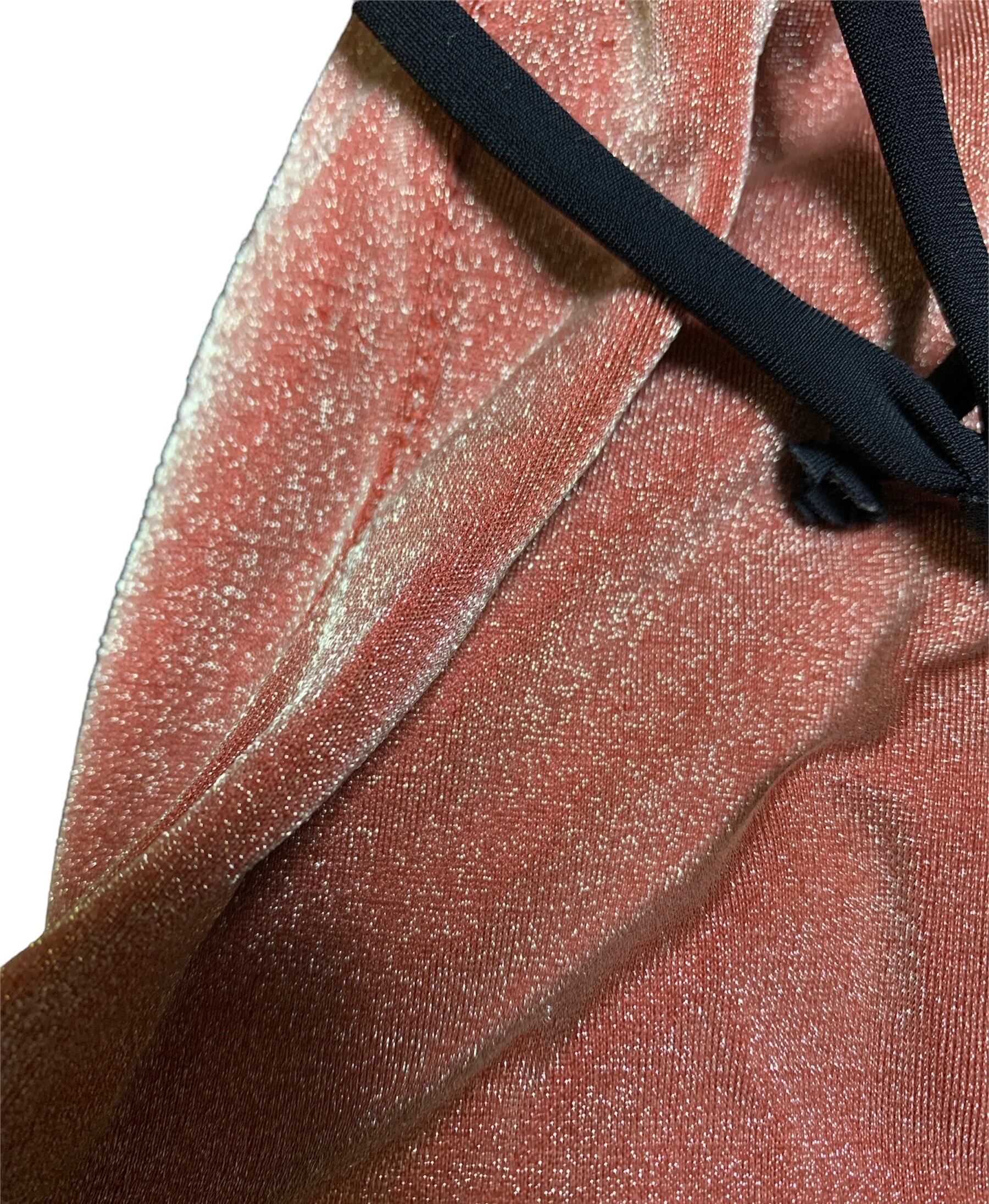 1970年代ヴィンテージ巾着袋 なめらか上品ラメツーエー袋 | モコモコ