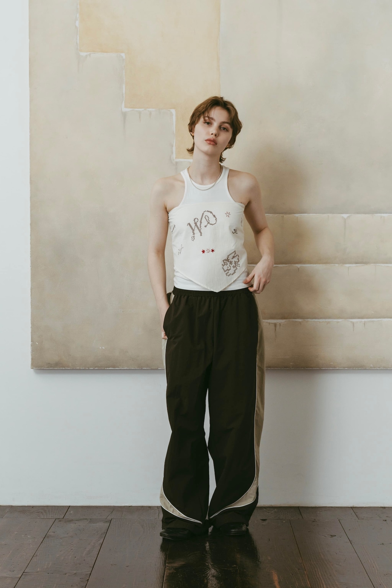 Nylon Easy Pants / BROWN - 6