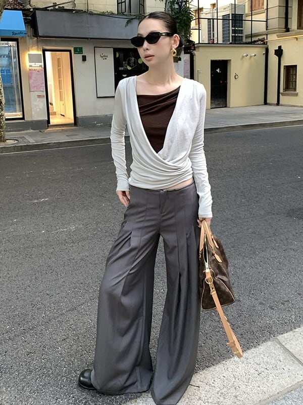 cachecoeur drape open tops【NINE9558】 | NINE9U