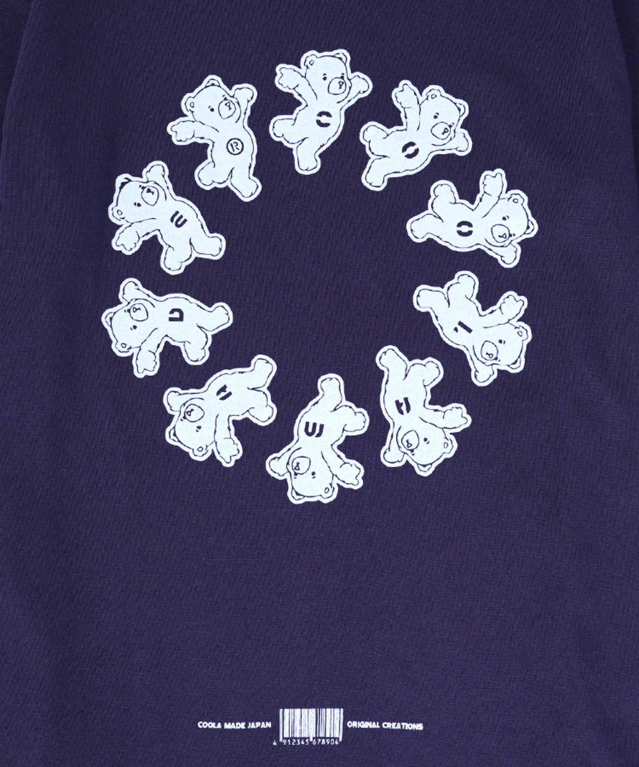 COOLAサークルベアープリントコンパクトTシャツ (NAVY)　CQ-48100