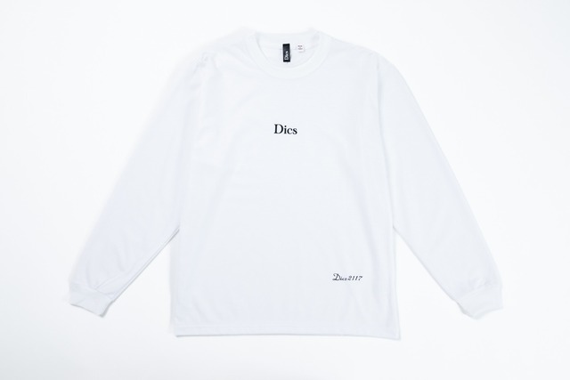 DICS エアーロングTシャツ　ホワイト　【日本製】