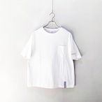 UNSeUL / WIDE POCKET TEE / WHITE