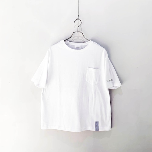 UNSeUL / WIDE POCKET TEE / WHITE