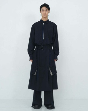 【26AW】Tamme タム / SOUTIEN COLLAR COMBAT SKIRT