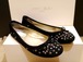 超レア★JIMMYCHOO ジミーチュウ スタッズ フラット パンプス 黒
