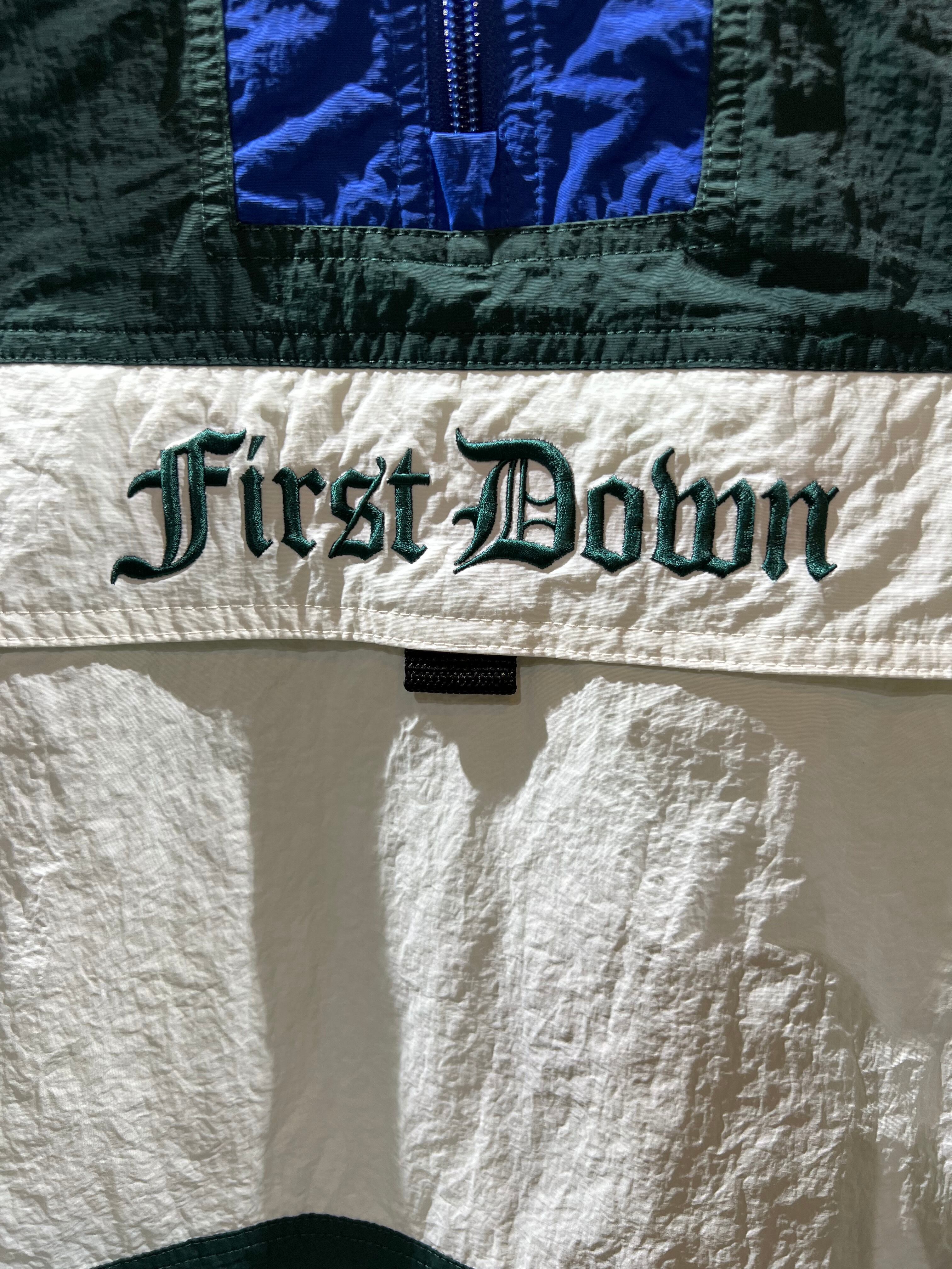 FIRST DOWNファーストダウン ナイロンアノラックパーカー green | doek