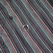 smooth cloth multi diagonal stripe shirt