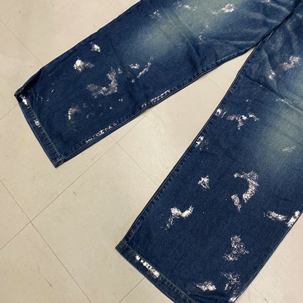 CLESSTE クレスト SILVER PRINT VINTAGE WASH SELVEDGE DENIM WIDE