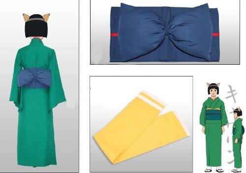 K2959 銀魂 かぶき町の住人 キャサリン 風 コスプレ衣装 cosplay