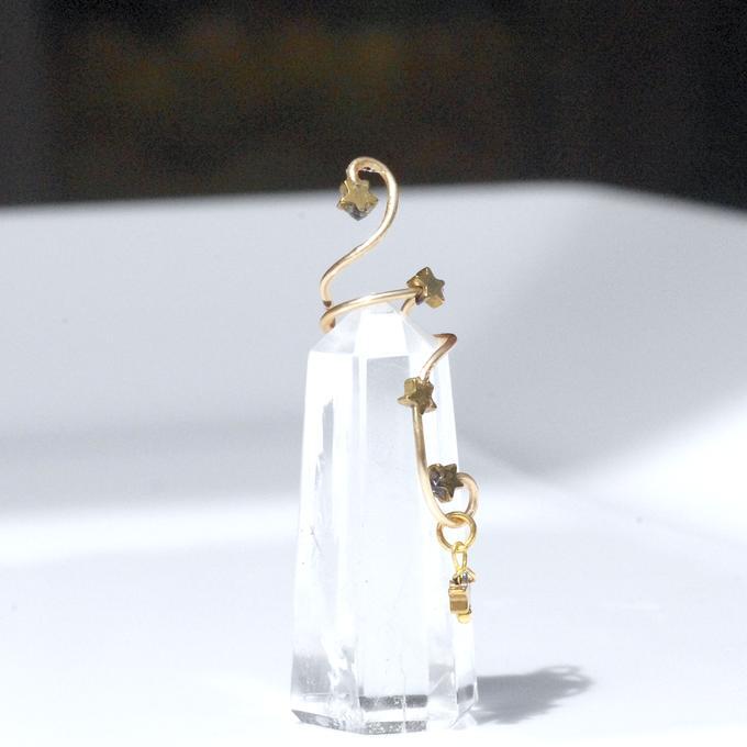 【Sale】一点物✦⋆.·星に願いを ⋆.··五星Wのカシオペアイヤーカフ⋆.·✦星風さんコラボ
