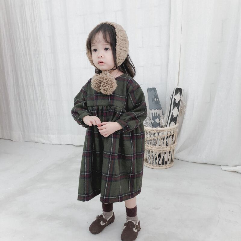 送料無料 2色 グリーン 緑 女の子 ワンピース チェック 格子柄 ブラックウォッチ 子供 キッズ ベビー 長袖 秋冬 1歳 2歳 3歳 4歳 5歳 La Preference 送料無料 2色 グリーン 緑 女の子 ワンピース チェック 格子柄 ブラックウォッチ 子供 キッズ ベビー 長袖 秋冬 1歳 2歳 3歳 4歳 5歳 La Preference