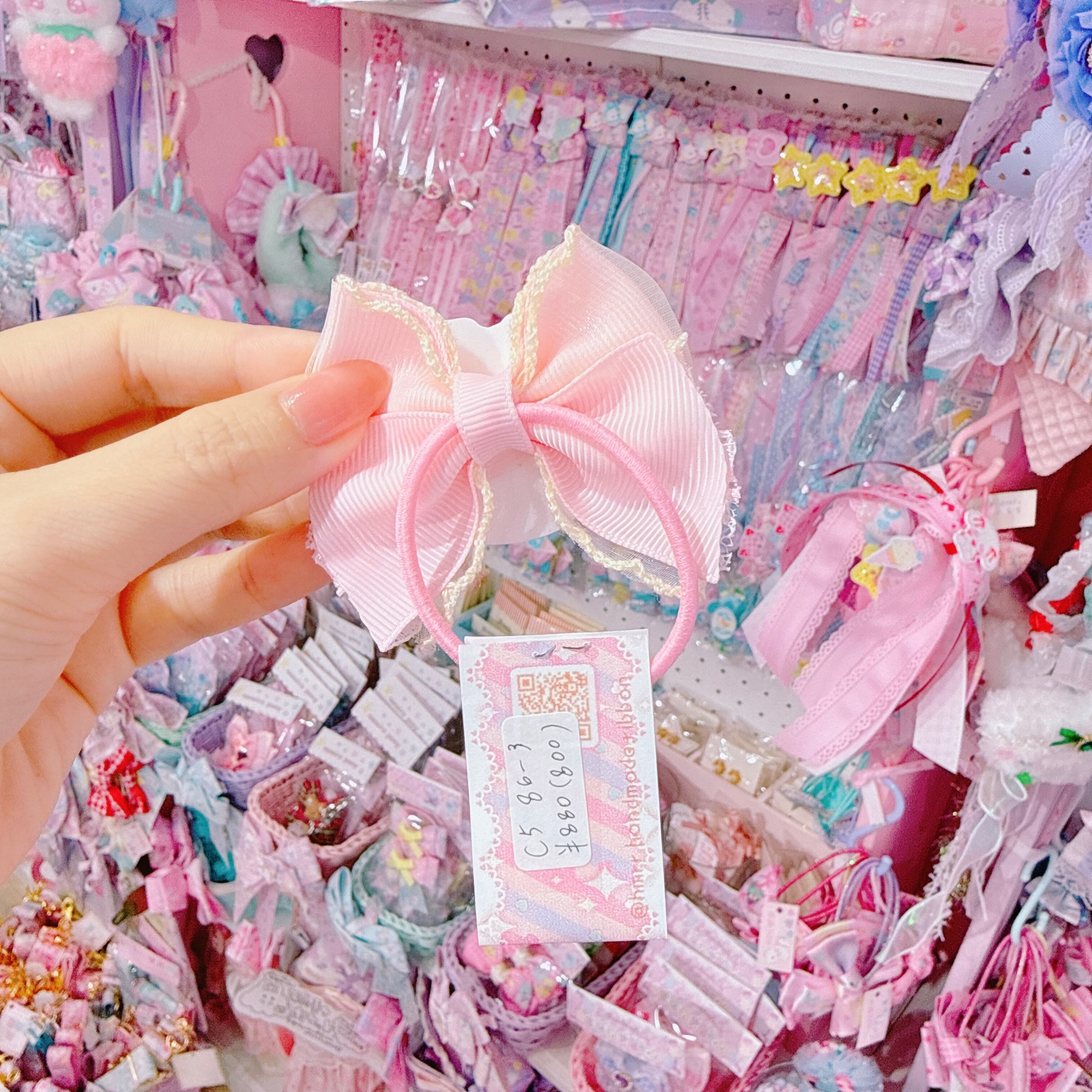 【C5】86-3パーツ付きヘアゴム