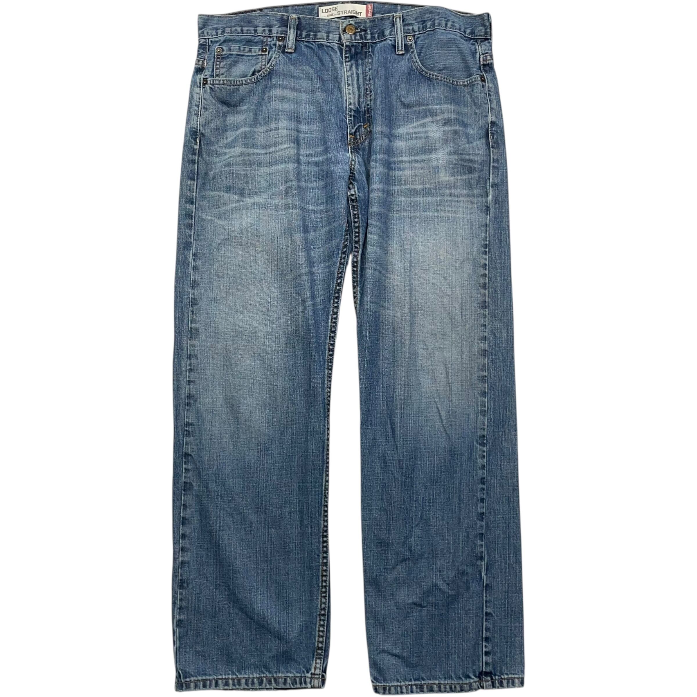 《実寸 W37L30》 Levi's リーバイス 569 デニムパンツ ワイドパンツ 縦落ち 色落ち no.7417