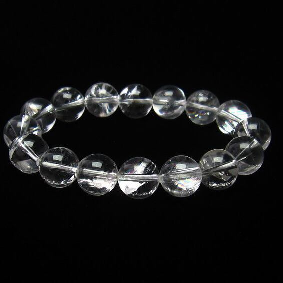アイリスクォーツ 水晶 ブレスレット 虹入り 13mm [M便 1/10] 111-11250