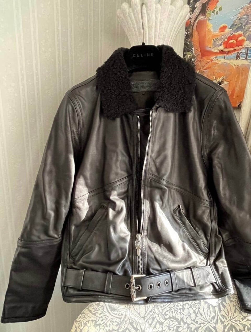 CHROME HEARTS クロムハーツ ライダースレザージャケット 国内 高級