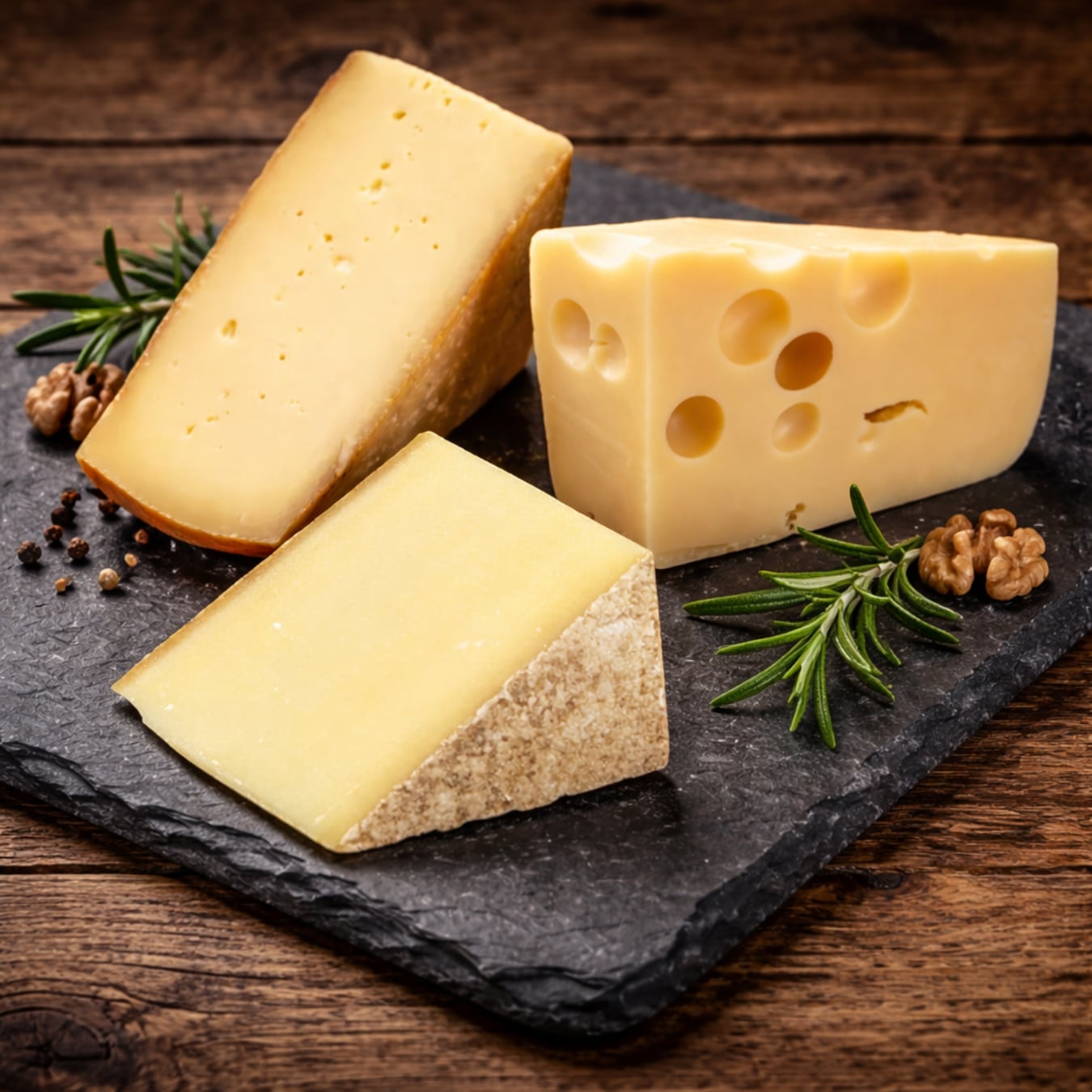 チーズセット白ワインに合う チーズアソート 3種 (ラクレット、エメンタール 12ヶ月熟成、コンテ AOP 8ヶ月以上熟成) 切りたて Cheese Set Handcrafted Artisan Freshly Cut Cheese Assorted for White Wine (RACLETTE, EMMENTAL 12M, COMTE AOP 8M+)