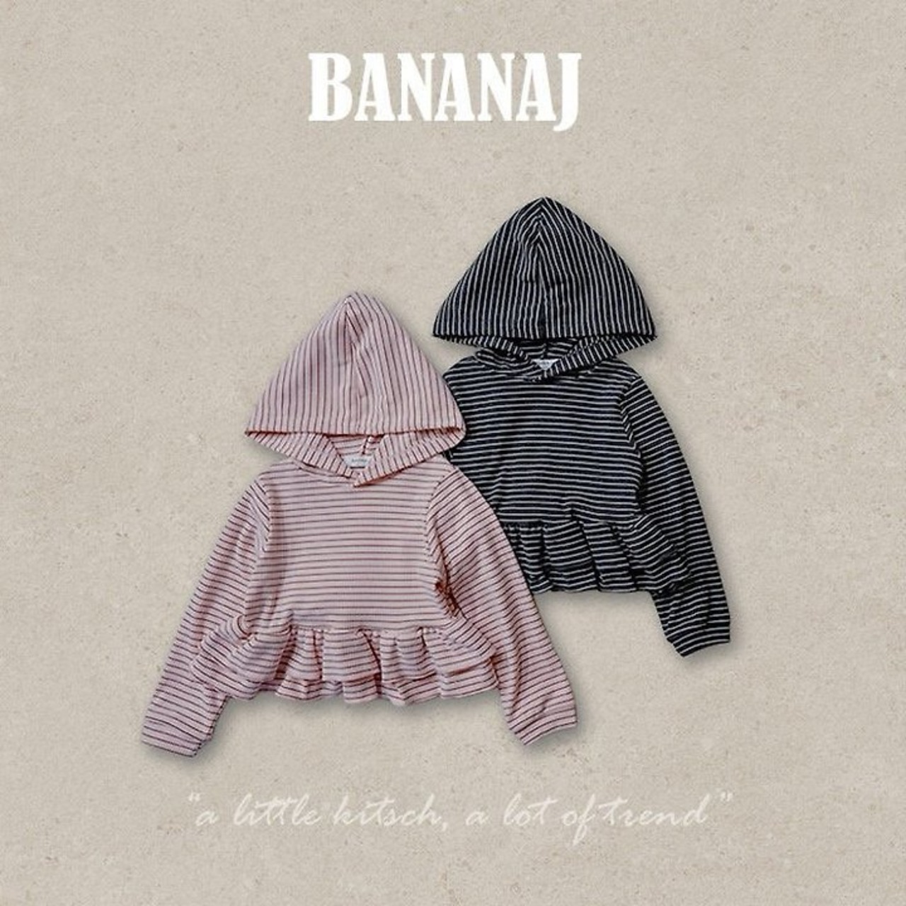 韓国子供服 / BANANA J / 26Autumn / アイノ フードパーカー / 秋服 / キッズ *XS~JS*