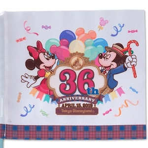 フラッグ 東京ディズニーランド 限定 36周年 アニバーサリー グッズ ワールドバザール デザイン 記念 36th ミッキー ミニー 旗 はた キャラクター