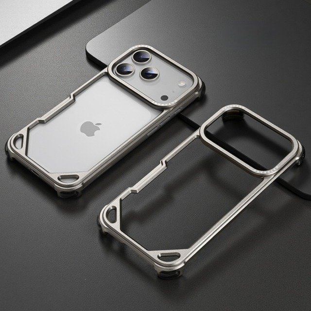◆iPhone17 Pro/Pro Max/Air◆ Aluminum Alloy Minimal Bumper Case / アルミニウム アロイ ミニマル バンパー スマホケース