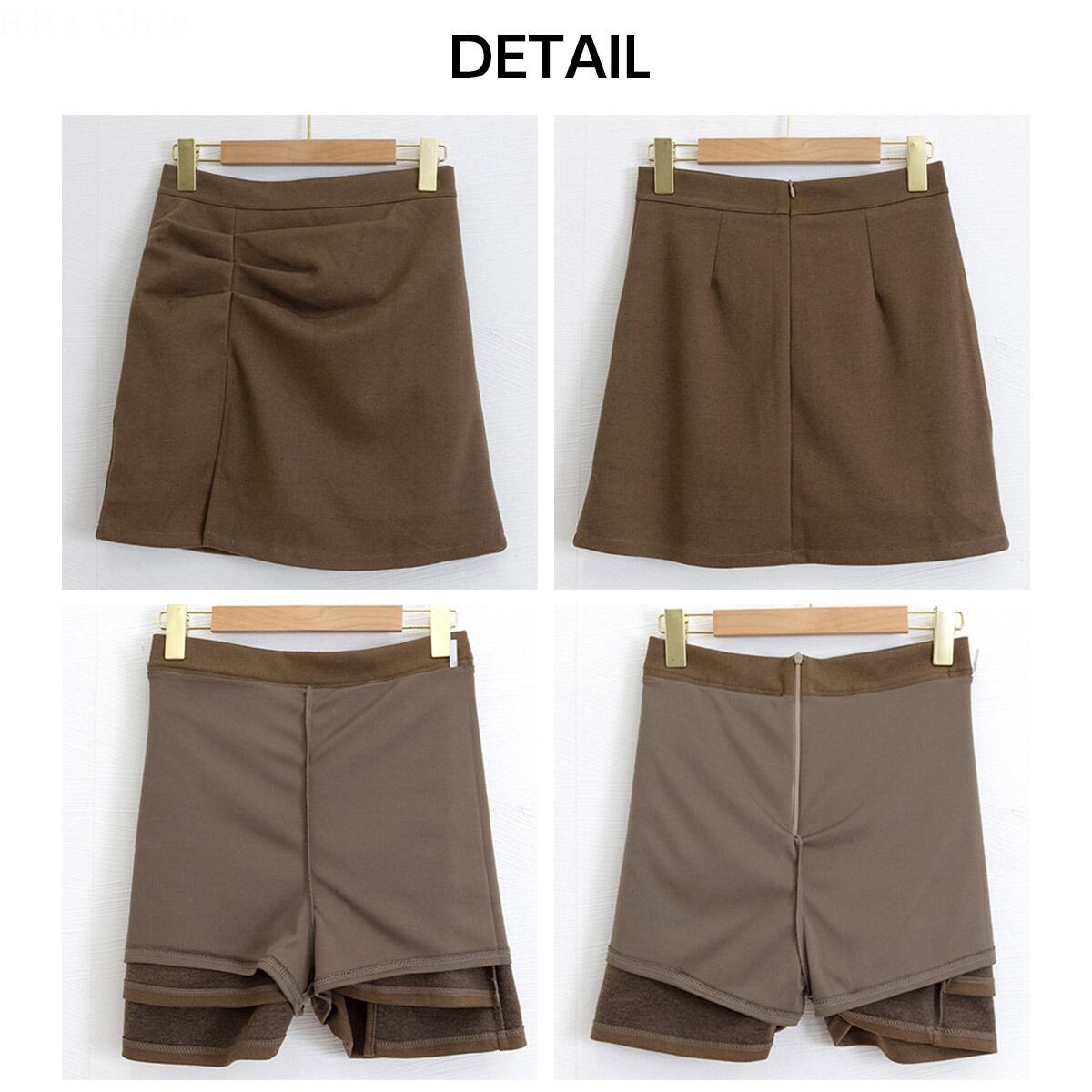 タイトスカート ミニ丈 インナーパンツ付き レディース 春秋冬 韓国 大人 きれいめ シンプル 通勤 ビジネス オフィス カジュアル ハイウエスト ミニスカート 美ライン 大人可愛い 大人女子