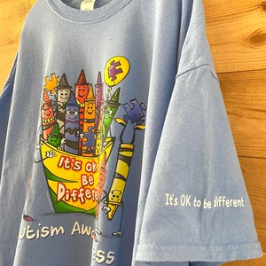 【GILDAN】プリント Tシャツ イラスト クレヨン XL オーバーサイズ US古着 アメリカ古着