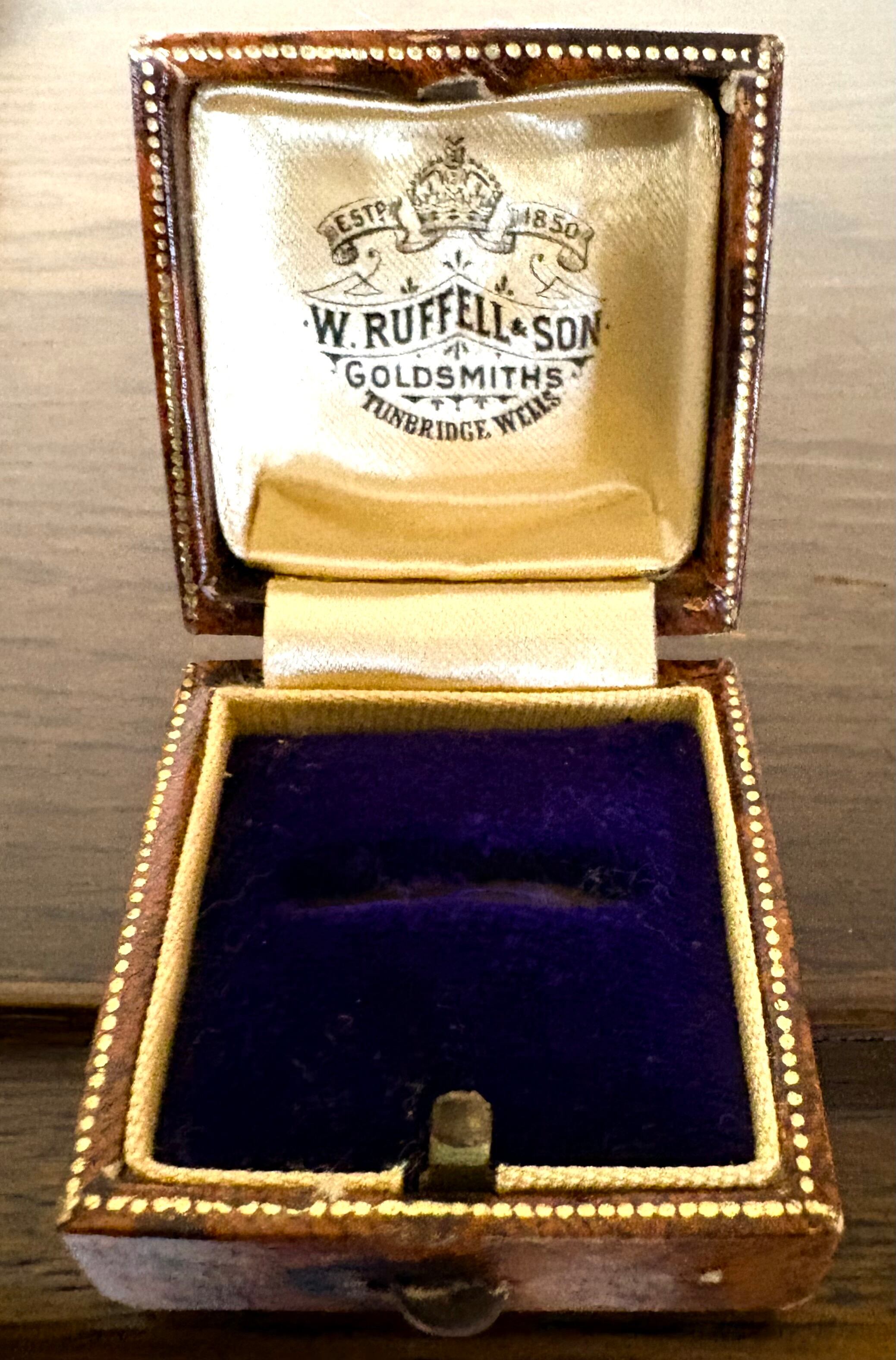 英国アンティーク ジュエリーボックス 'Goldsmith' Jeweller W