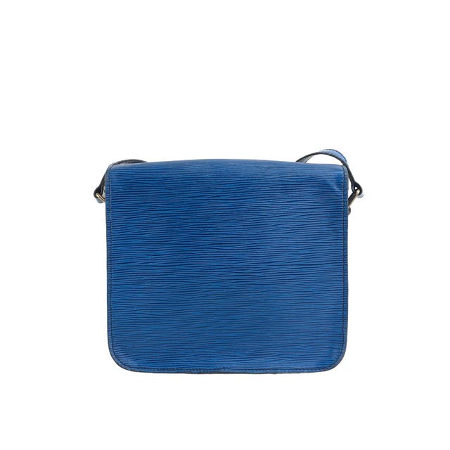 LOUIS VUITTON ルイヴィトン エピ ショルダーバッグ ブルー レザー カルトシエール M52245 vintage ヴィンテージ オールド v78bh4