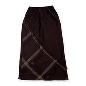 上下セット 慈雨 ジウ センソユニコ チェック柄 セットアップ ジャケット & ウール スカート サイズ 40 /ダークブラウン/日本製