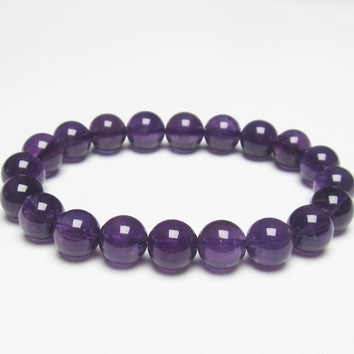 アメジスト ブレスレット 10mm 一点物 メール便可 [M便 1/10] 111-21715