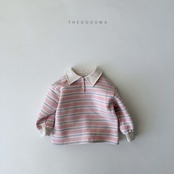 【取寄】THE GOGUMA わたあめ裏起毛襟付きTシャツ｜冬服｜韓国子供服