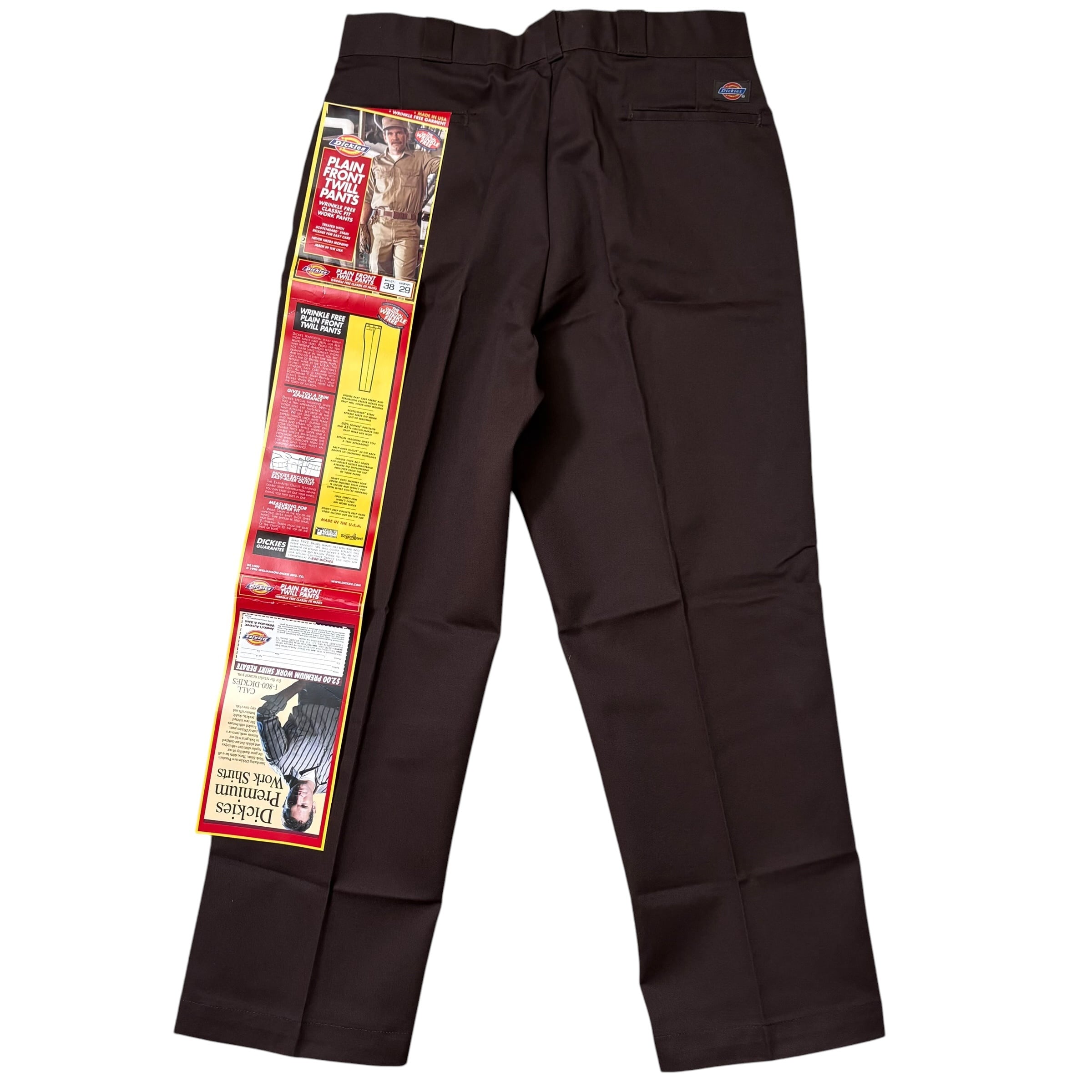 USA製 90s Dickies ディッキーズ 874 ワークパンツ ブラウン デッド