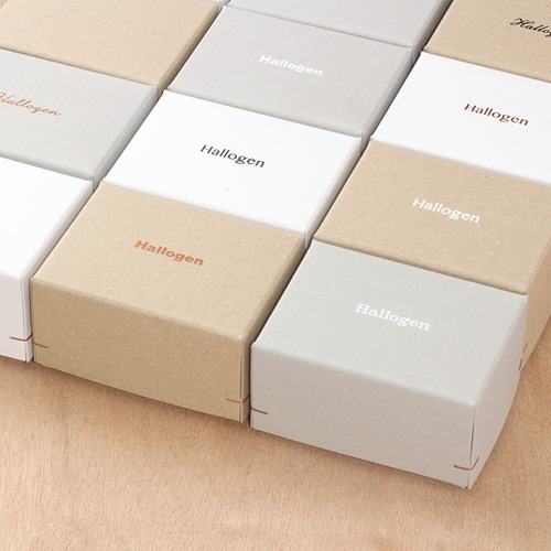 【名入れ箔押し】角留め箱 M50 オリジナルギフトボックス 50個 100×75×52mm グレー　SK07