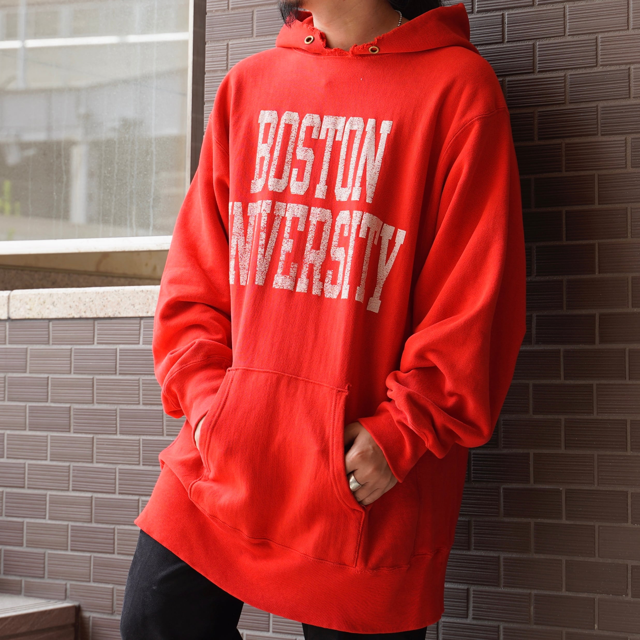 80's Champion Reverse weave parka made in USA【XXL】0092 | LIOT