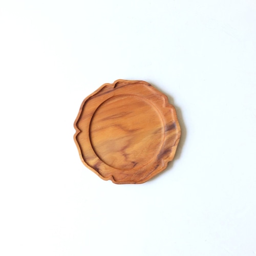 【食器・雑貨】teak plate 輪花S