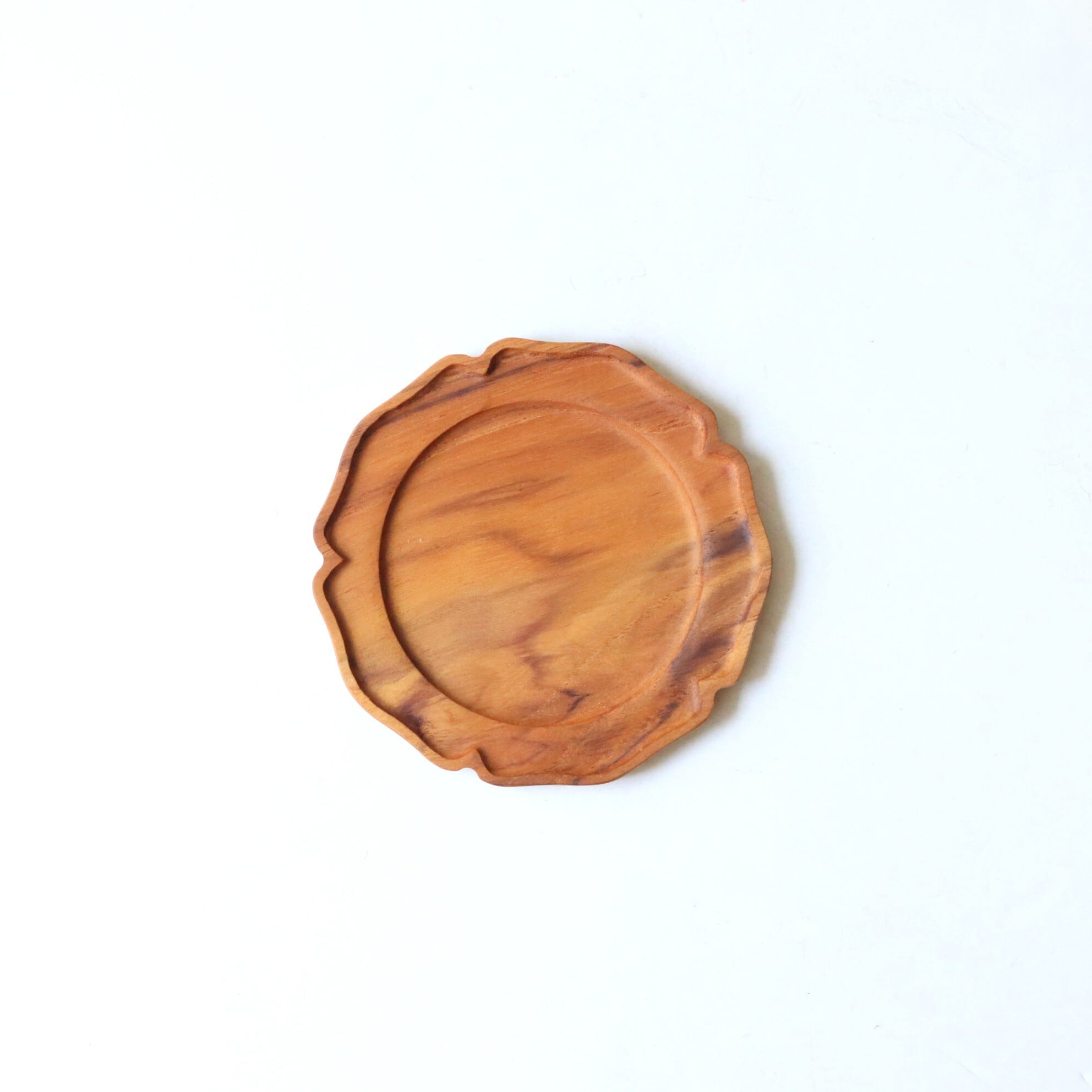 【食器・雑貨】teak plate 輪花S
