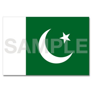 世界の国旗ポストカード ＜アジア＞ パキスタン・イスラム共和国 Flags of the world POST CARD ＜Asia＞ Islamic Republic of Pakistan