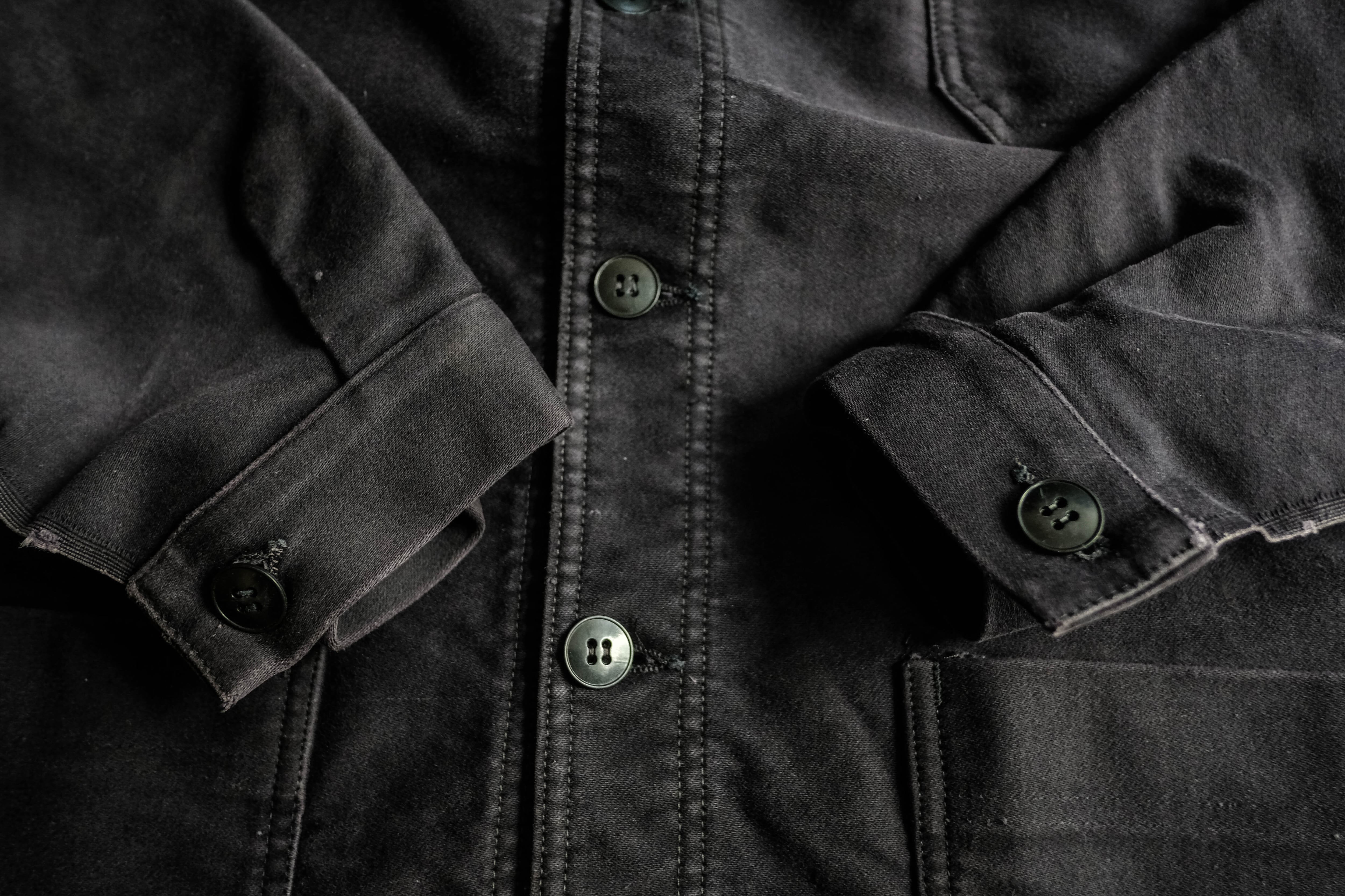 1950s フランス ブラックモールスキンジャケット | militaria & encore