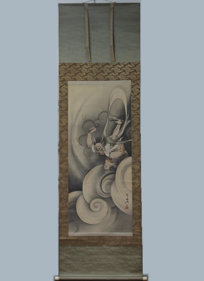 河鍋暁斎「雷神図」Raijin-zu (God of Thunder) | 日本画館 河鍋暁斎「雷神図」Raijin-zu (God of Thunder) | 日本画館