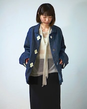 METHO - Rhombus Coverall Jacket / indigo