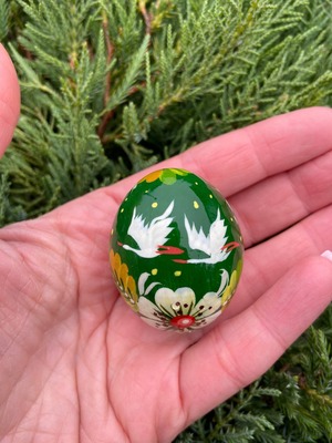ペトリキウカ塗りのイースター・エッグ 4cm　ホメンコ作
