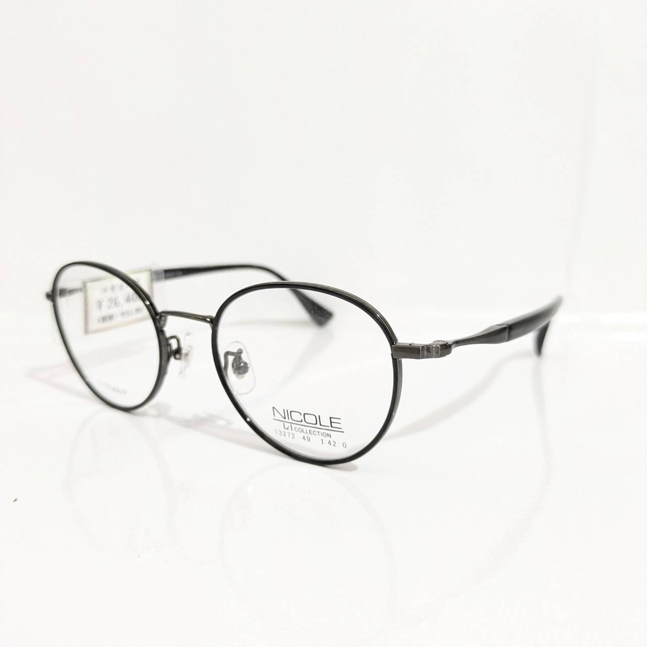 【NICOLE】ボストンメタルフレーム ブラック