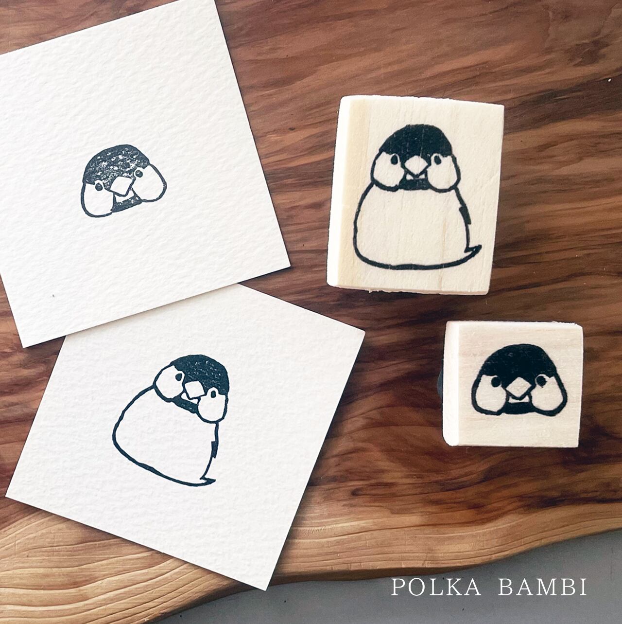 文鳥FACE＊消しゴムはんこ | polkabambi